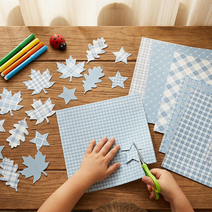 36 Blatt Scrapbook Papier, 30 x 30 cm, 12 Designs Muster Papier, Bastelpapier Muster, Craft Papiers
