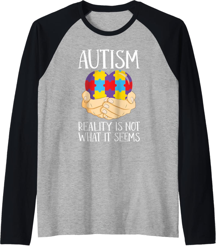 Autismus Autist Puzzle - Autism Awareness Day Raglan