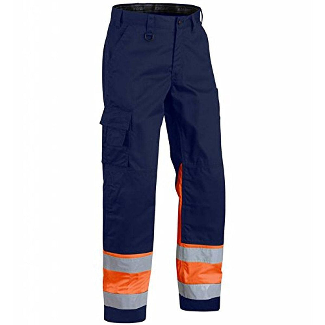 Blaklader 15641811 Hose mit hoher Sichtbarkeit, Marineblau/Orange, grootte C60 C60 Navy Blue / Orang
