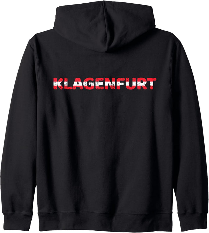 Klagenfurt Kärnten Österreichische Flagge Stolz Urlaub Reise Kapuzenjacke