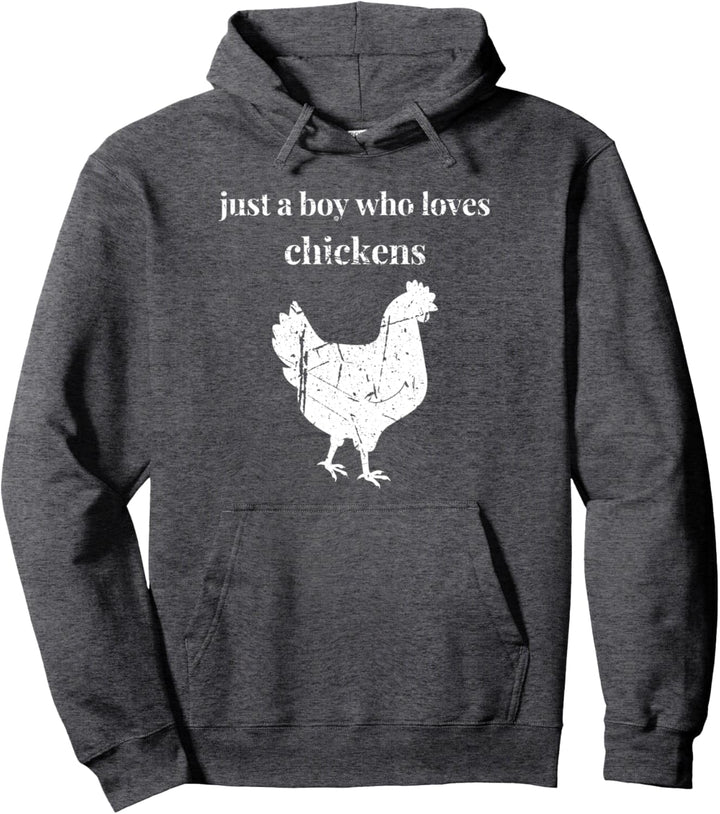Lustiges Bauernhuhn Nur ein Junge, der Hühnerfarmer liebt Pullover Hoodie
