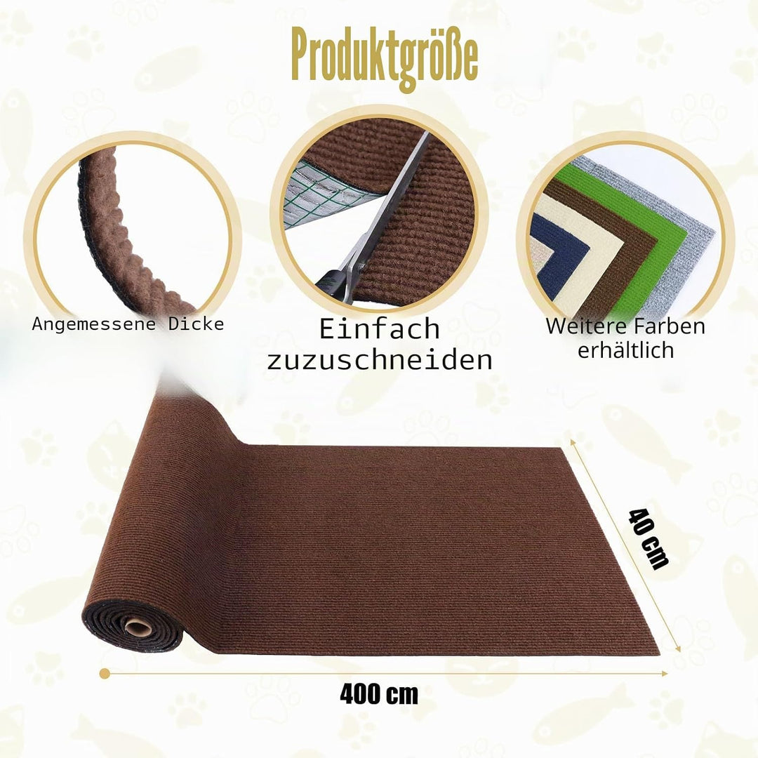 Kratzteppich selbstklebend Kratzmatte Katze Sofa Kratzbretter Katze Wand Kratzbrett Katzen Katzenwan