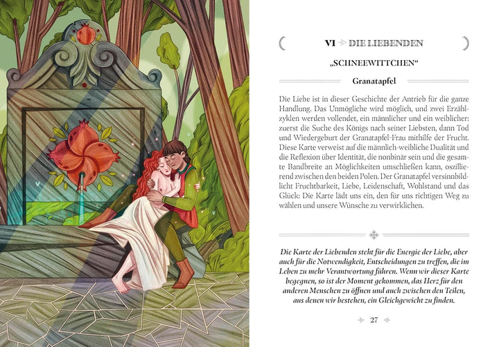 Magie des Märchenwaldes (VIVIDA): Tarotkarten, Märchen & Zauberpflanzen; Set mit Buch und 78 Karten,