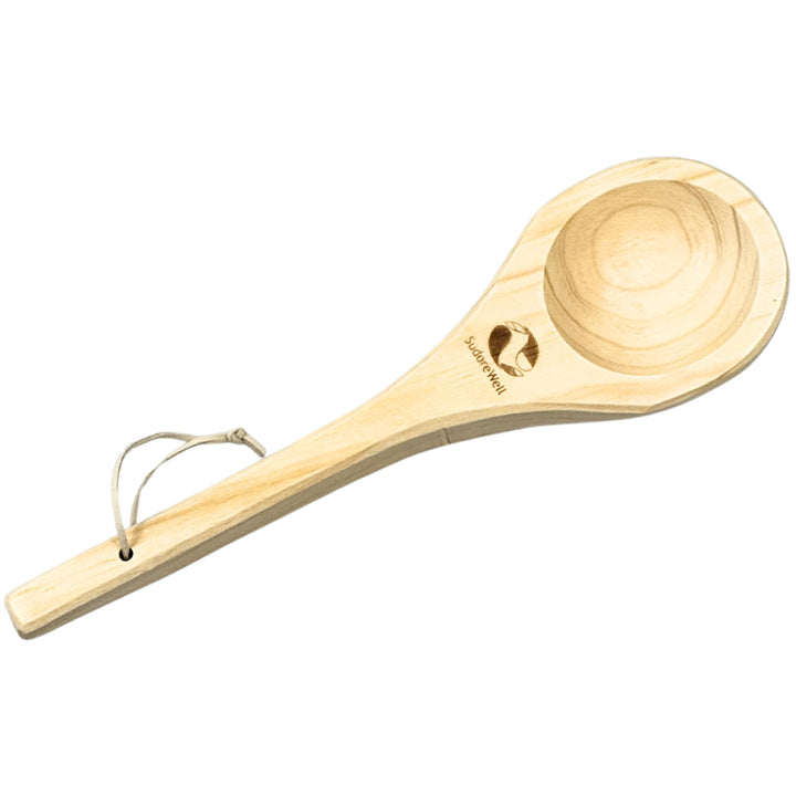 MaReBa24® Saunakelle Sauna Schöpfkelle aus hochwertigem Kiefernholz ca. 36 cm