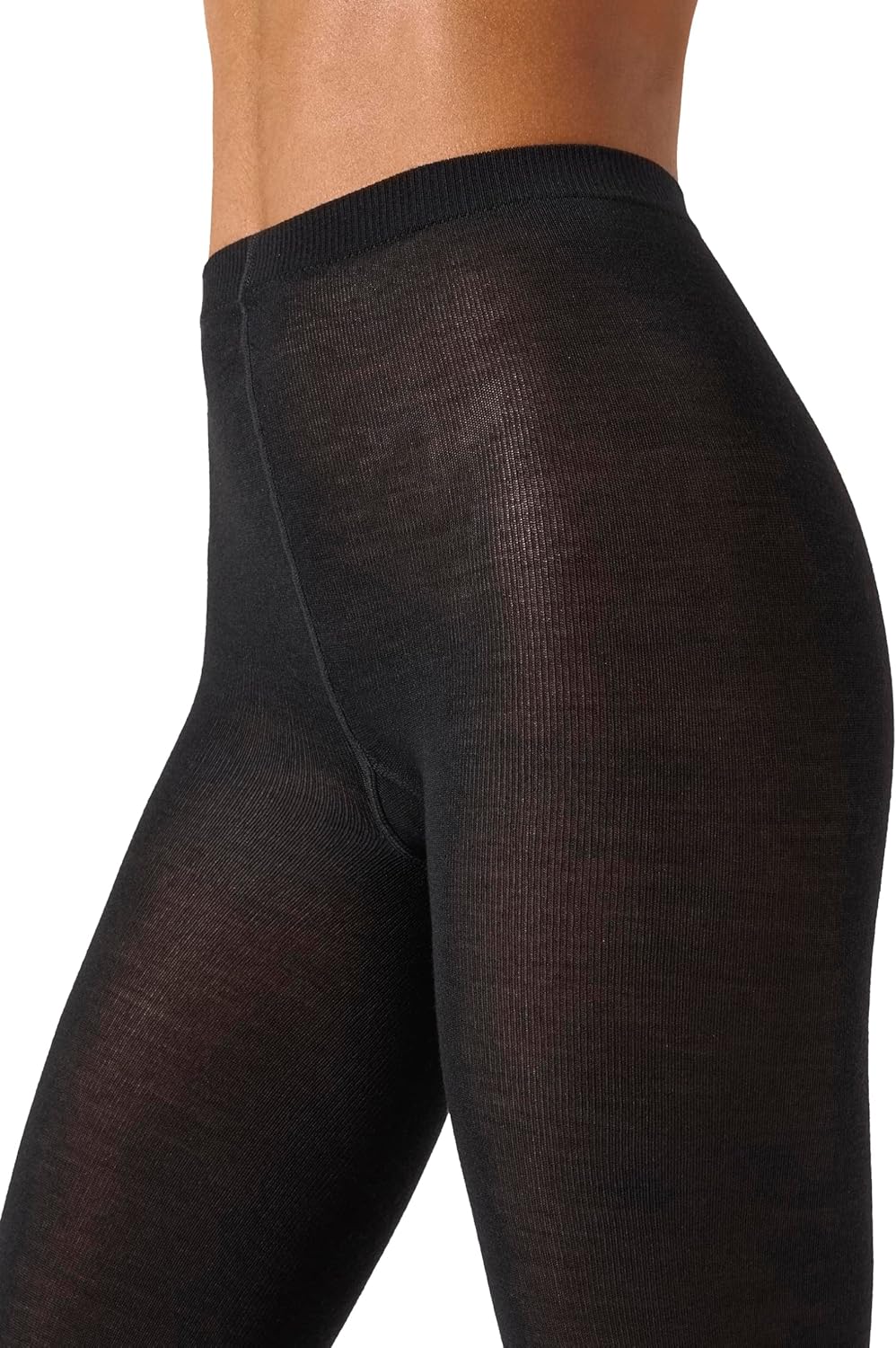 Wolford Damen Merino Tights Strumpfhose, Blickdicht XS Schwarz (Black 7005), XS Schwarz (Black 7005)
