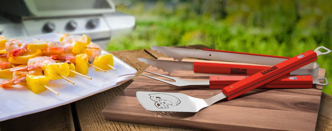 YouTheFan NFL Cleveland Browns Spirit Series Grillset, 3-teilig, Cleveland Browns