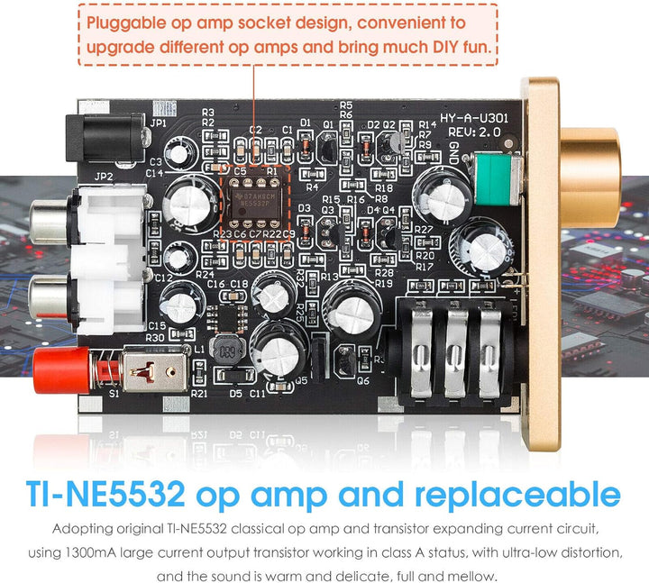 Douk Audio U3 Mini Class A Kopfhörerverstärker Stereo Headphone Amplifier
