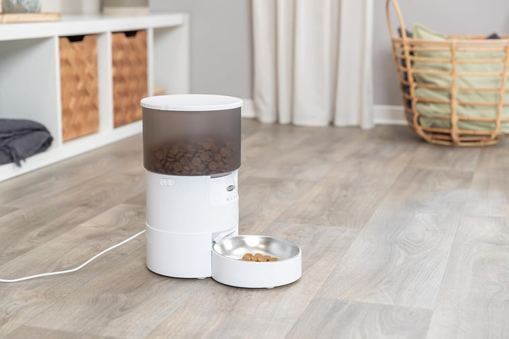 TRIXIE Futterautomat TX-S Smart 3.0L für Hunde & Katzen – programmier- und steuerbarer Futterspender