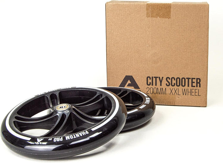 Apollo City Scooter Ersatzräderset Pro Wheels - ABEC 7 Kugellager, Roller Rad Ersatz-Räder passend C