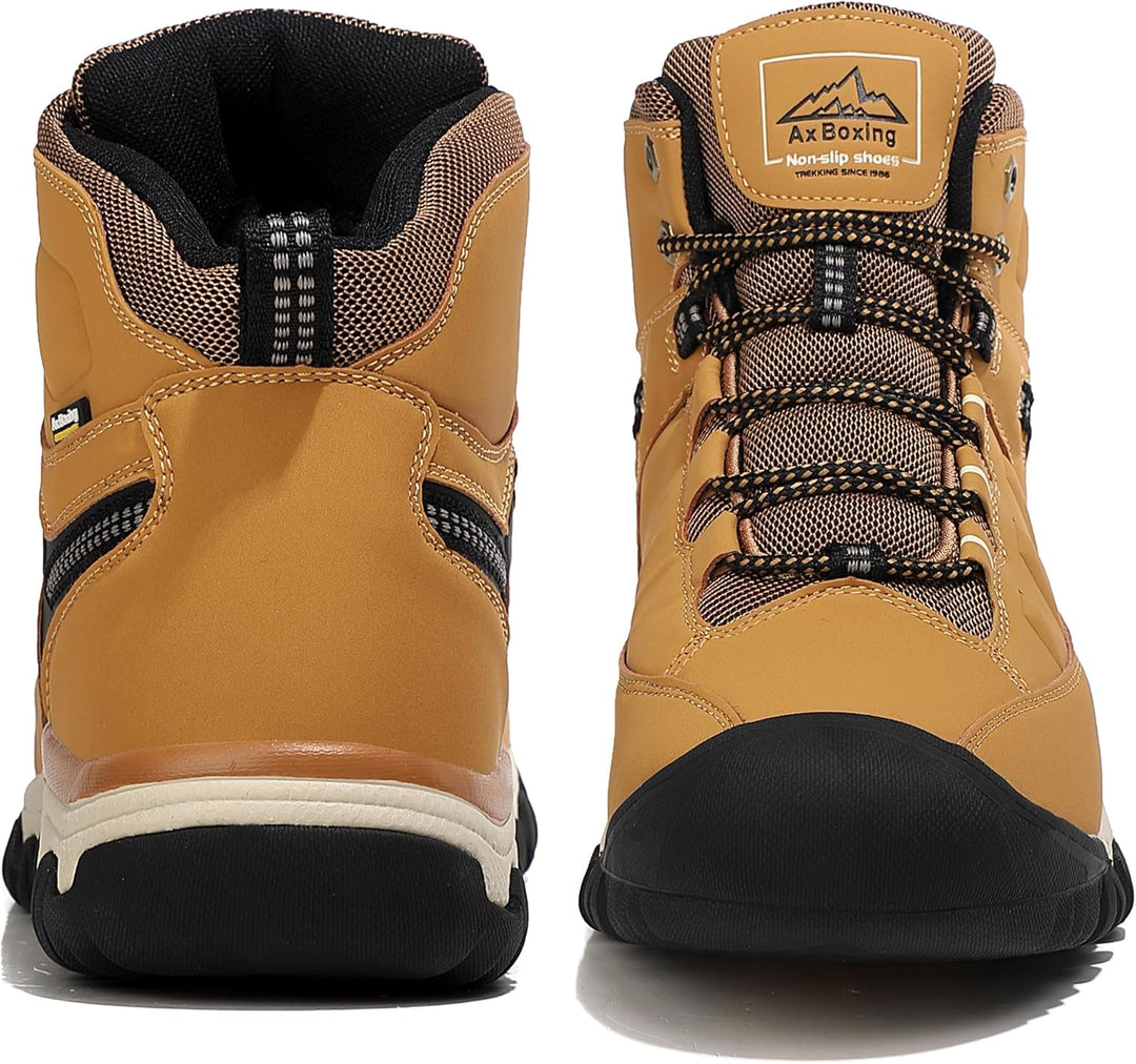 AX BOXING Winterschuhe Herren Gefüttert Winterstiefel Warm Wanderschuhe Draussen Winterboots Rutschf