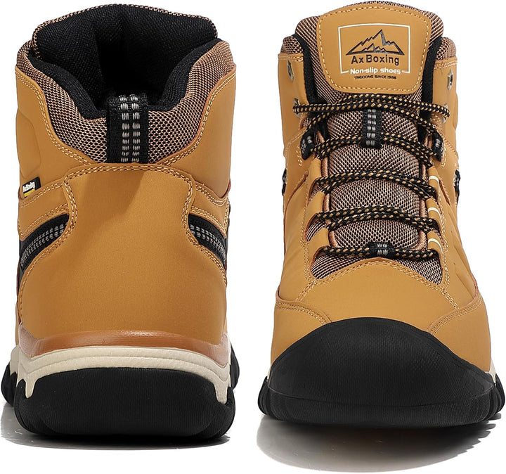 AX BOXING Winterschuhe Herren Gefüttert Winterstiefel Warm Wanderschuhe Draussen Winterboots Rutschf