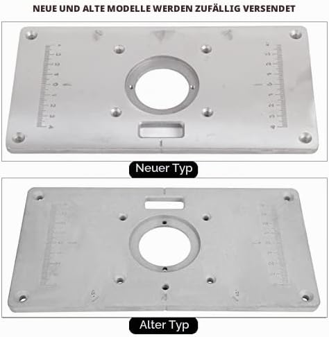 Router Tabelle einfügen Platte, Aluminium Router Tabelle Insert Plate Fräsplatte Router Tischeinsatz