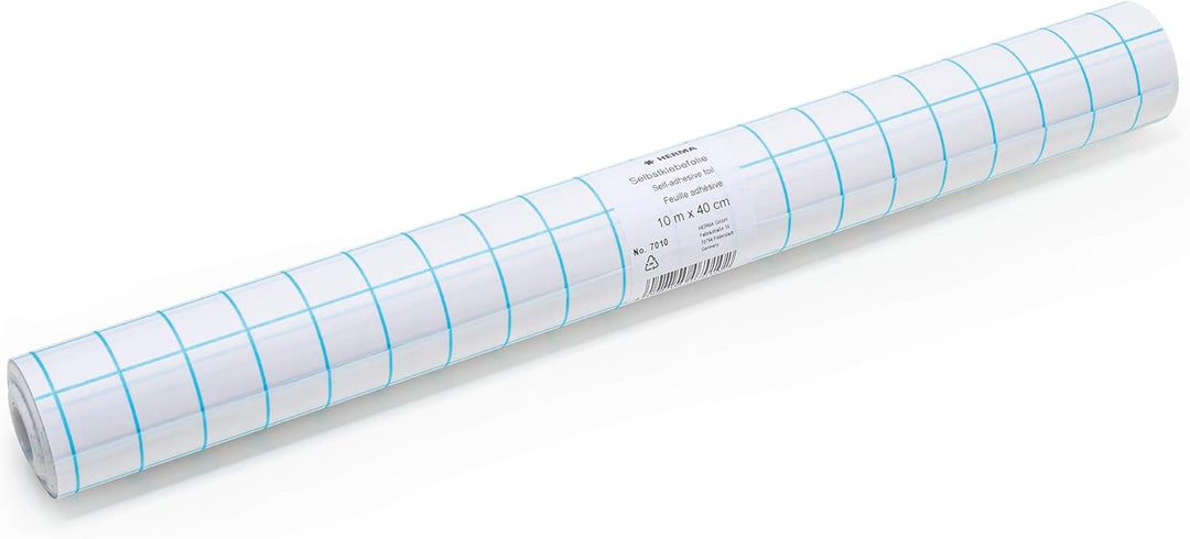 HERMA 7010 Buchschutzfolie selbstklebend transparent, 10 m x 40 cm, reiss- & wasserfest Bucheinschla