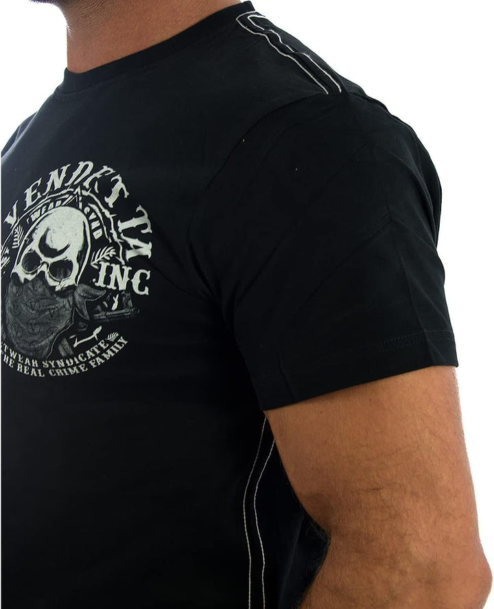 Vendetta Inc. Shirt Skull Maske schwarz Männer T Shirt Freizeit Club 1181 (XL)