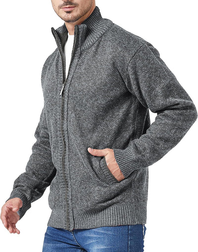 GLESTORE Strickjacken für Herren Strickjacke Cardigan Trachtenjacke Herren Fleecejacke Winter Herren
