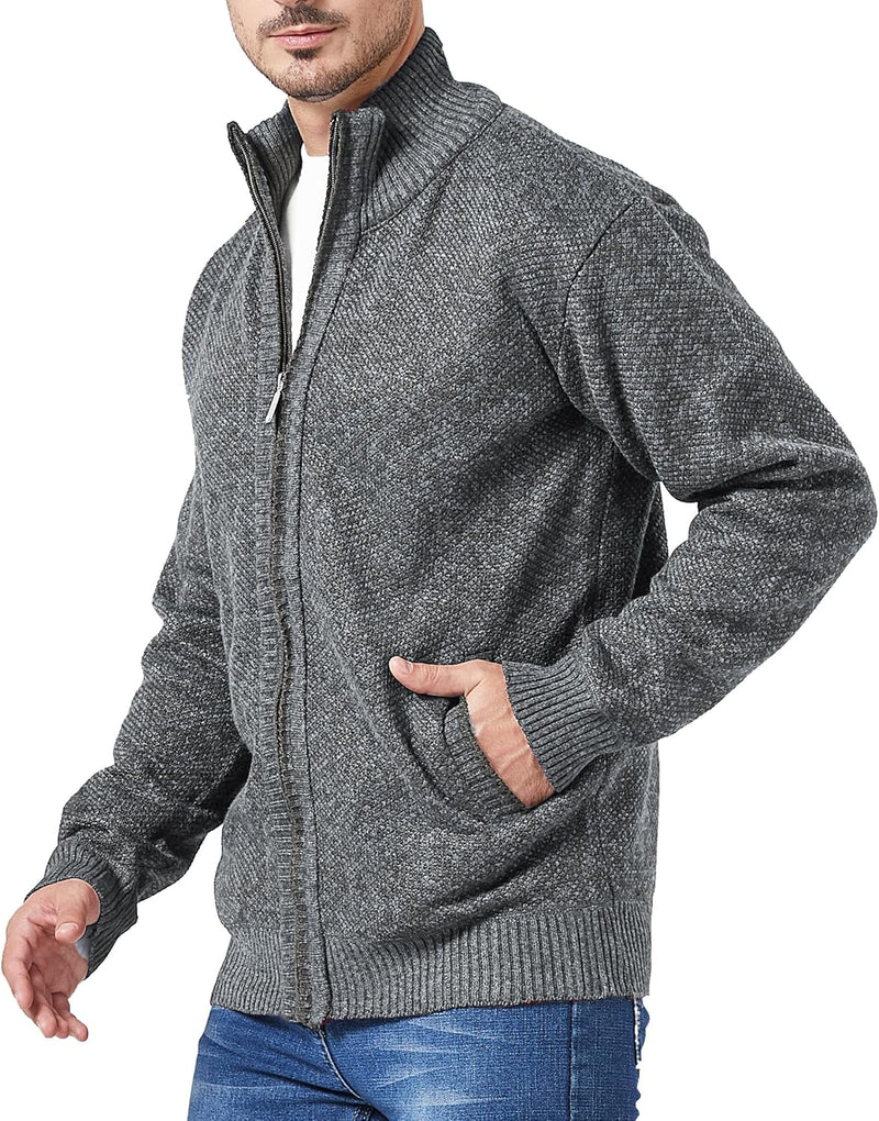 GLESTORE Strickjacken für Herren Strickjacke Cardigan Trachtenjacke Herren Fleecejacke Winter Herren