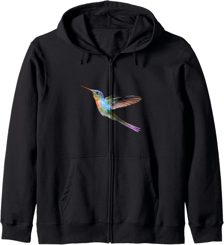 Wasserfarben buntes Kolibri Aquarell Geschenk Kapuzenjacke