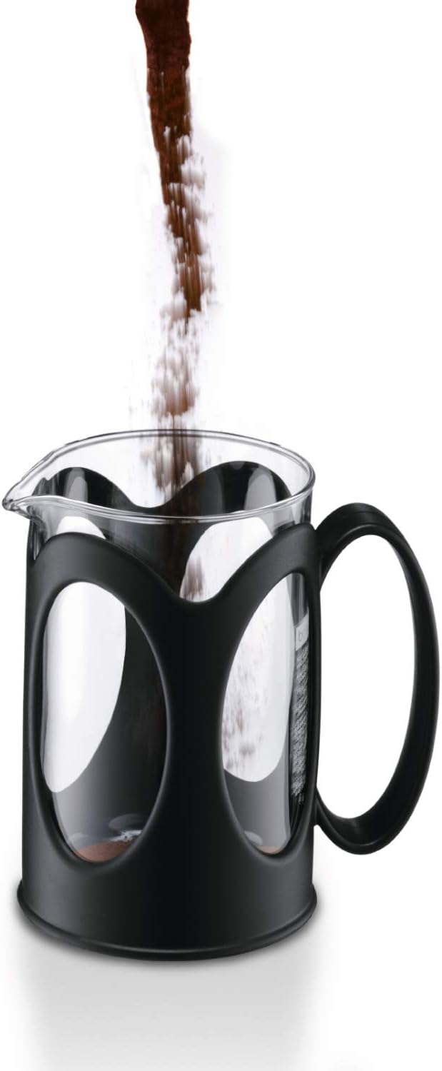 Bodum kenya Kaffeebereiter (French Press System, Permanent Edelstahl-Filter, 0,5 liters) schwarz 4