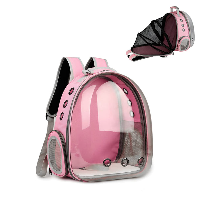 Galatée Katzenrucksack, Hund, Erweiterbarer Haustierrucksack, Belüfteter Raumkapsel-Katzenrucksack,