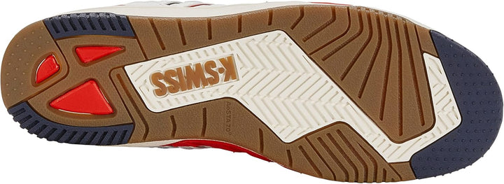K-Swiss Herren SI-18 Rival Sneaker 40 EU Brilliant White Navy Red, 40 EU Brilliant White Navy Red