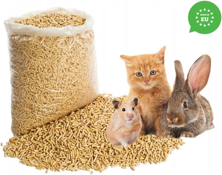 Katzenstreu Holzpellets 15 kg 30l – Holzstreu für Eine Effektive Geruchs und Feuchtigkeitskontrolle