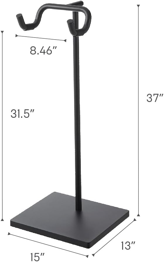 Yamazaki 1966 TOWER Fahrradständer, schwarz, Stahl/Polypropylen/Silikon, minimalistisch, 38 x 33 x 9