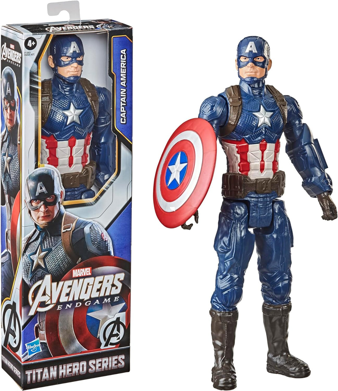 Marvel Avengers Titan Hero Serie Captain America, 30 cm grosse Action-Figur, Spielzeug für Kinder ab