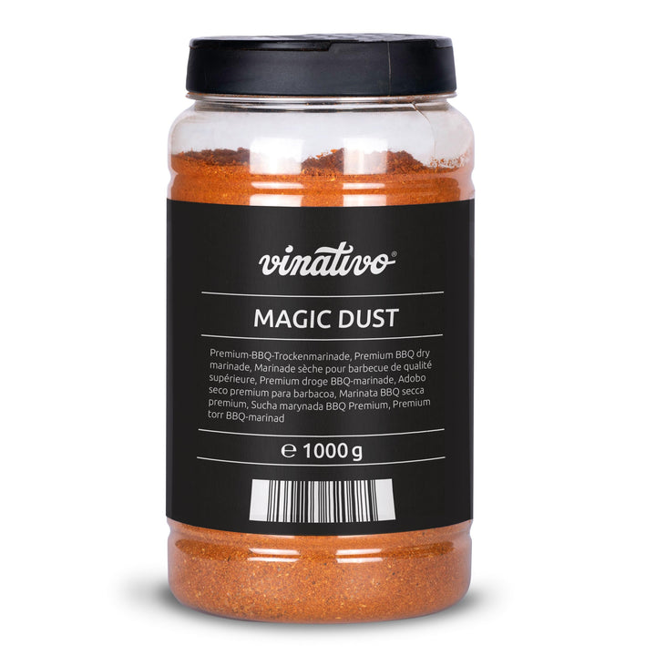 vinativo Magic Dust BBQ-Rub – 1kg – Marinade für Fleisch – zum Grillen – Magic Dust 1000g – BBQ Gewü