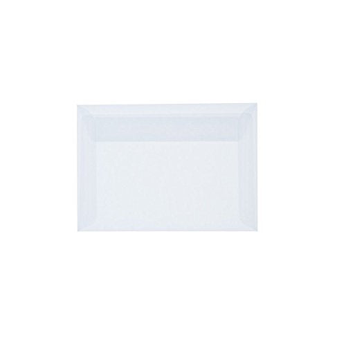 100 transparente C5 Briefumschläge, 162x229 mm, 110g, Haftklebung, gerade Klappe, ideal für Prospekt