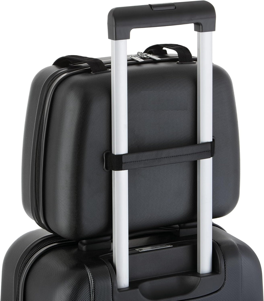 CarryOn Skyhopper Beauty Case Damen - Hartschale Kosmetikkoffer 13 L - Handgepäck (schwarz), Schwarz