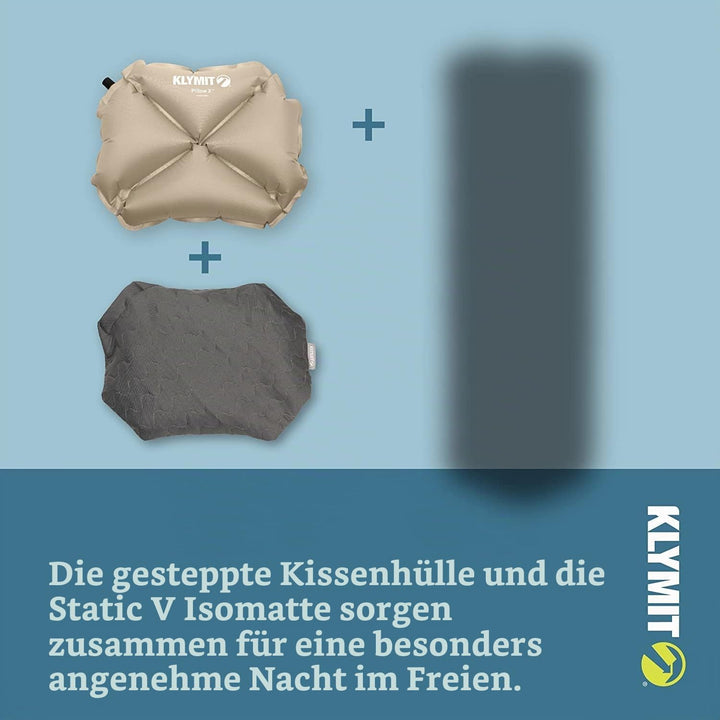 Klymit Pillow X Aufblasbares Camping- und Reisekissen Coyote-sand, Coyote-sand
