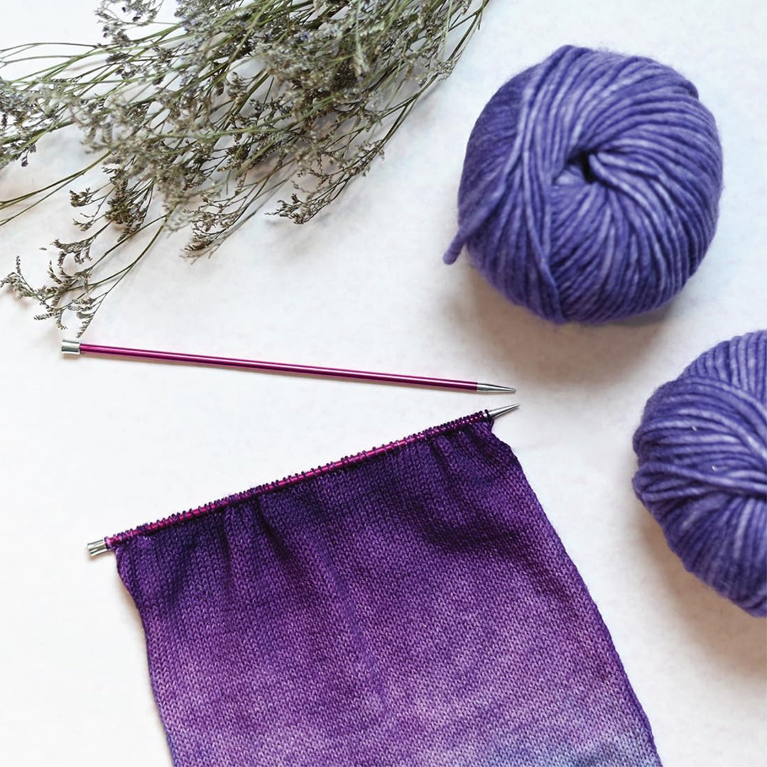 KnitPro Einspitz-Stricknadel-Set – Zing (35 cm) – 2,50–6,00 mm 35cm Zing, 35cm Zing
