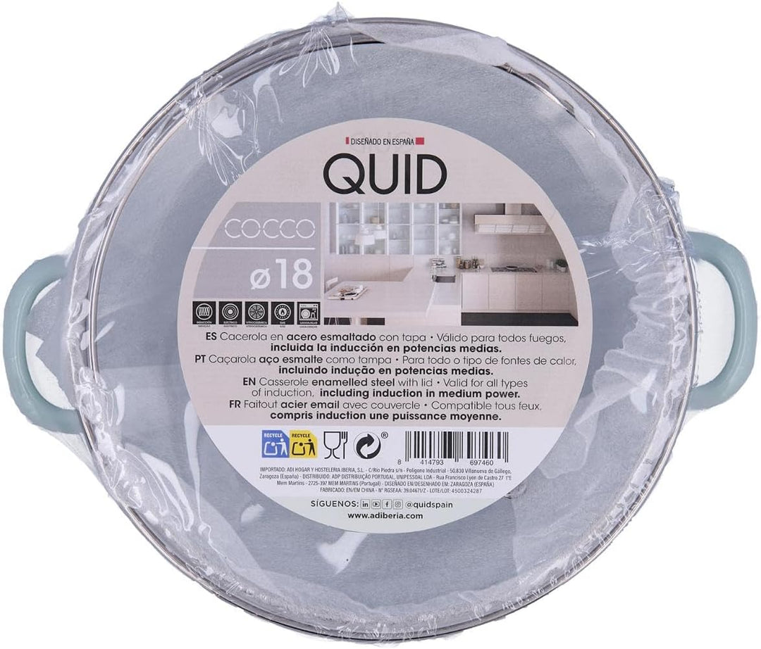 Quid Kochtopf mit Deckel, mehrfarbig, Standard