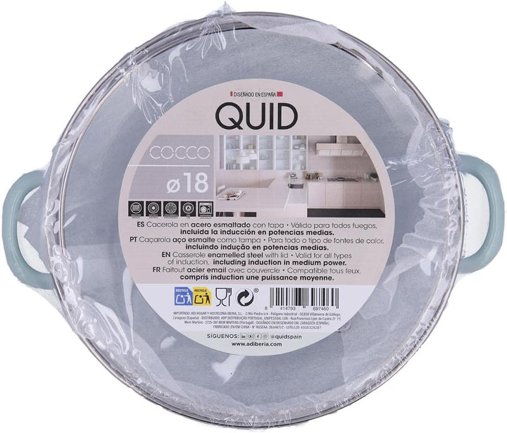 Quid Kochtopf mit Deckel, mehrfarbig, Standard