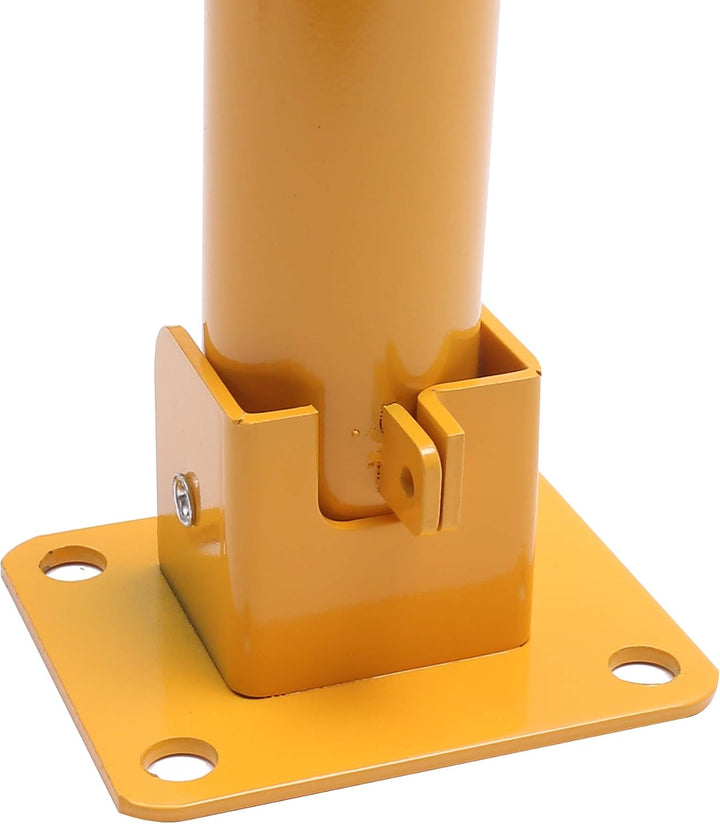 KATSU Parkplatzsperre Poller Parkpfosten für Autoparkplätze abschliessbarer herunterklappbarer Parkp