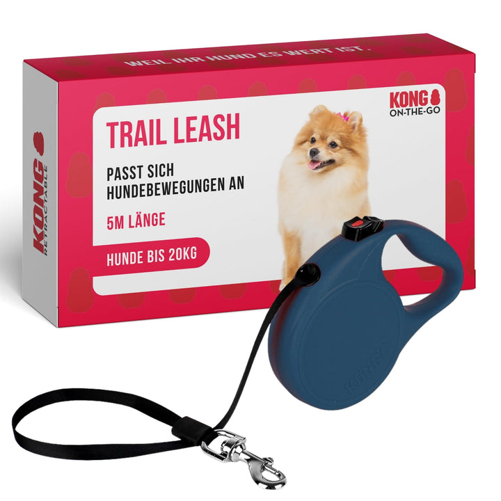 KONG ausrollbare Hundeleine "Trail" I hochwertige Rollleine mit Break &amp; Lock System I lange Leine fü