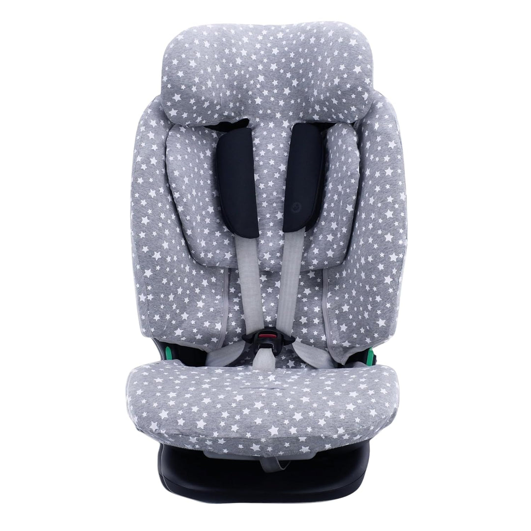 JYOKO Kids Bezug kompatibel mit Bebeconfort, Maxi Cosi Titan Pro, aus Baumwolle (White Star) Titan P