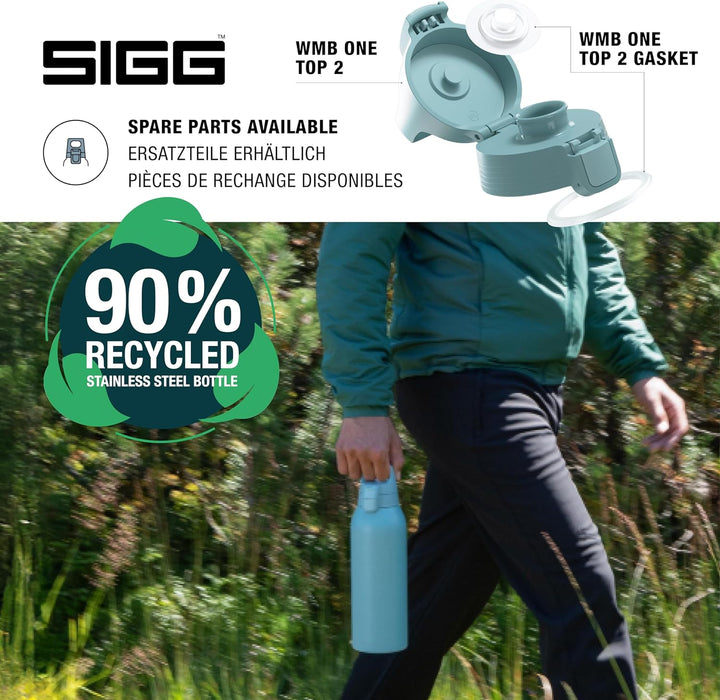 Sigg - Edelstahl Trinkflasche - Shield ONE - Für Kohlensäurehaltige Getränke Geeignet - Auslaufsiche