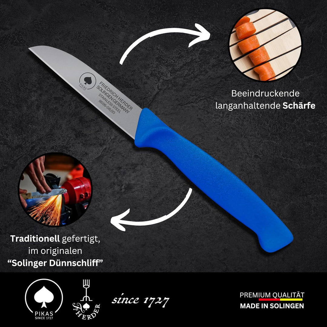 Solinger Kunststoff Zöppken -scharfes Gemüsemesser und Küchenmesser, Kleines Obst- und Schneidemesse