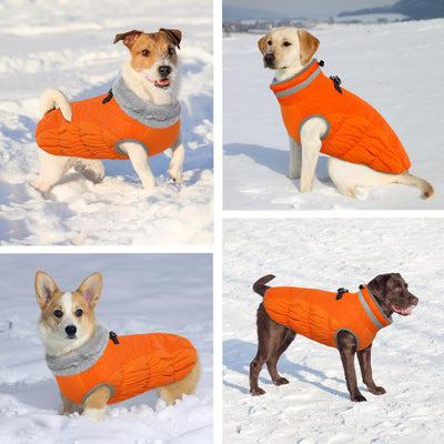 Hjumarayan Hundemantel für Kleine Mittelgrosse Grosse Hunde, Hundejacke Warme Hundeweste Wintermante