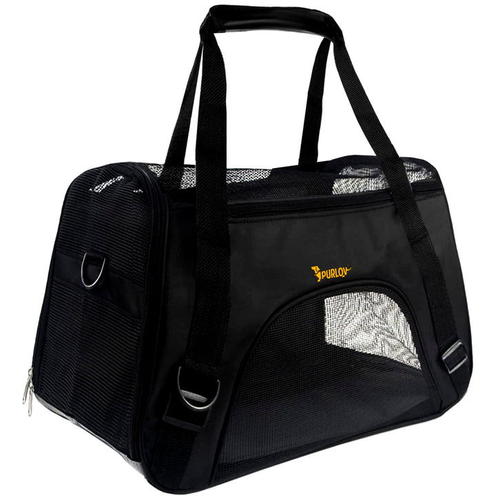 Purlov Katzenbox Hundetransporter Transporttasche faltbar Katzenbox Reisebox 20940