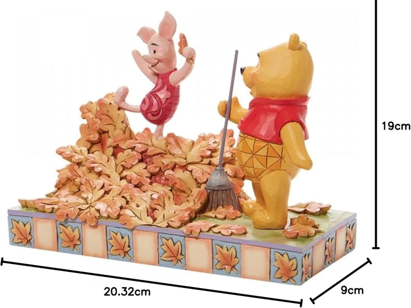 Enesco Jim Shore Disney Traditions 6008990 Figur Pooh und Ferkel, Orange, 5.43 in H x 3.54 in W x 7.