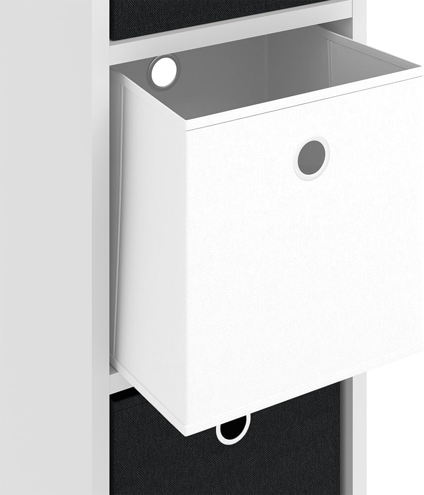 Vicco Raumteiler Hylda, Weiss, 29 x 83 cm 3 Fächer, 3 Fächer