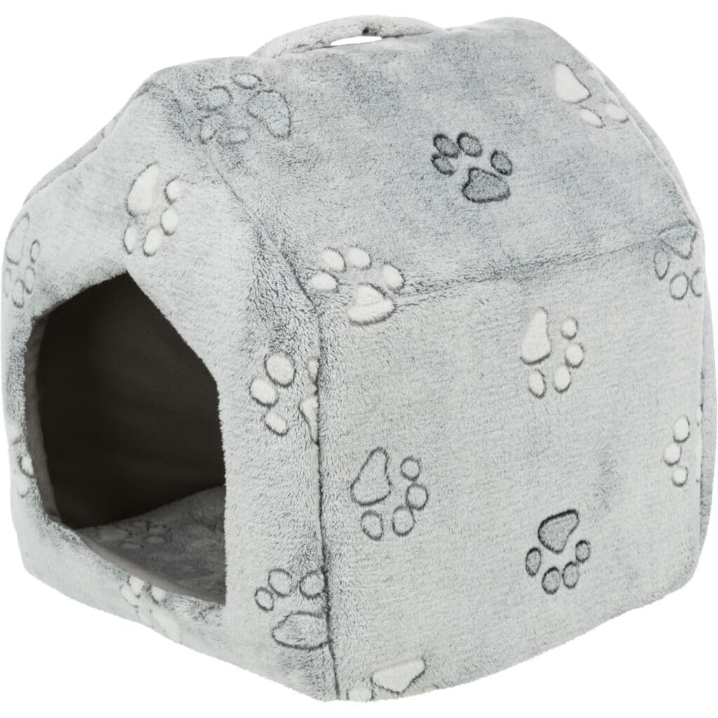 TRIXIE Höhle Jimmy Soft - hellgrau 40 × 45 × 40 cm, hellgrau 40 × 45 × 40 cm
