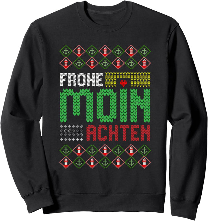 Ugly Christmas Norddeutsch Moin Weihnachten Moinachten Sweatshirt