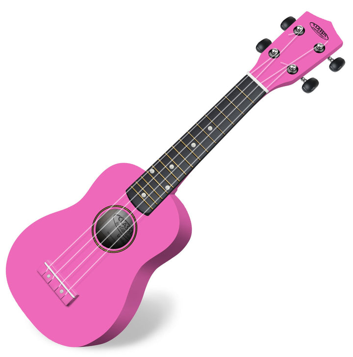 Classic Cantabile US-100 PK Sopranukulele (Ukulele, Uke, 15 Bünde, leichtgängige Gitarrenmechanik) p