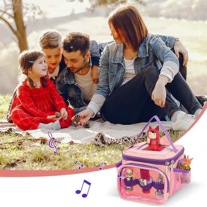 Hautton Tragetasche für Toniebox &amp; Tigerbox，Aufbewahrungtasche für Musikbox, Tonies Figuren, Kopfhör