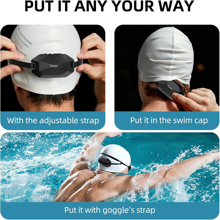 Tayogo Rock Pro Knochenleitungskopfhörer, wasserdicht, 4-in-1, offen, für Schwimmen, Laufen und Spor