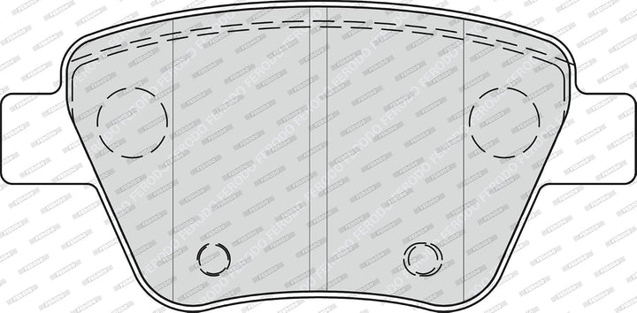 Ferodo FDB4316 PREMIER Bremsbelagsatz, Scheibenbremse - (4-teilig) - (4 Stück)