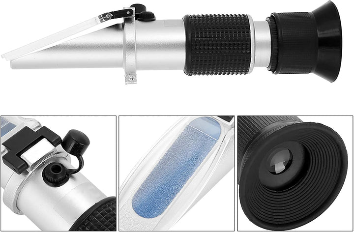 BuyWeek Salzgehalt Refraktometer, ATC Digital 0-10% Meerwasser Salzgehalt Messgerät Aquarium Optik R